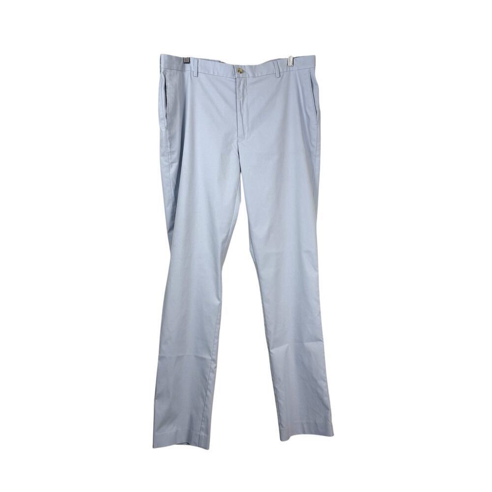 Peter Millar Pants Mens 38 x 34 Light Blue 5 Pocket Crown Golf Performance